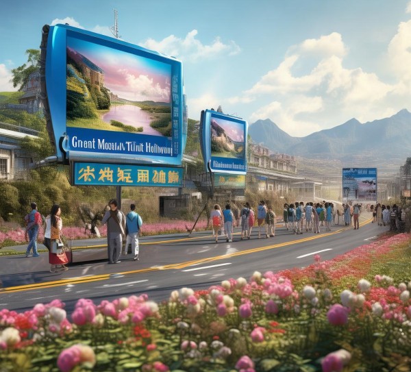 让旅游大道焕新颜,从广告到旅游大梅