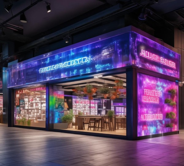 广告店如何设计得 visually stunning
