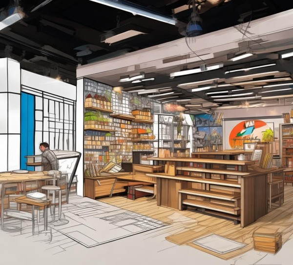 小广告店装修规划方案设计,从创意到实施