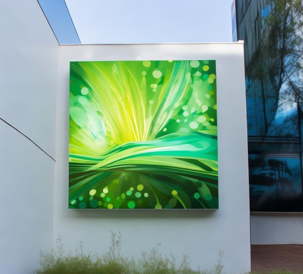 规划院门头广告牌设计，让院子焕发光彩的绿色之光