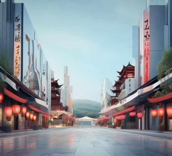 杭州社区广告设计图，现代与传统的完美融合