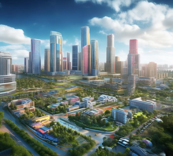 地产未来,城市未来图景的视觉盛宴