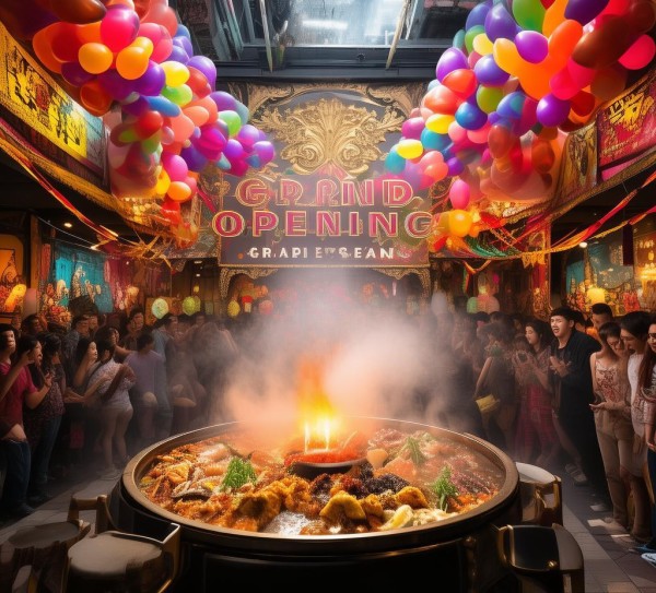 火锅火锅火锅火锅！开业庆典，视觉盛宴，火锅太香了！