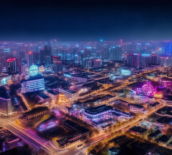 无锡广告灯光设计规划图，城市文化绽放的璀璨映照
