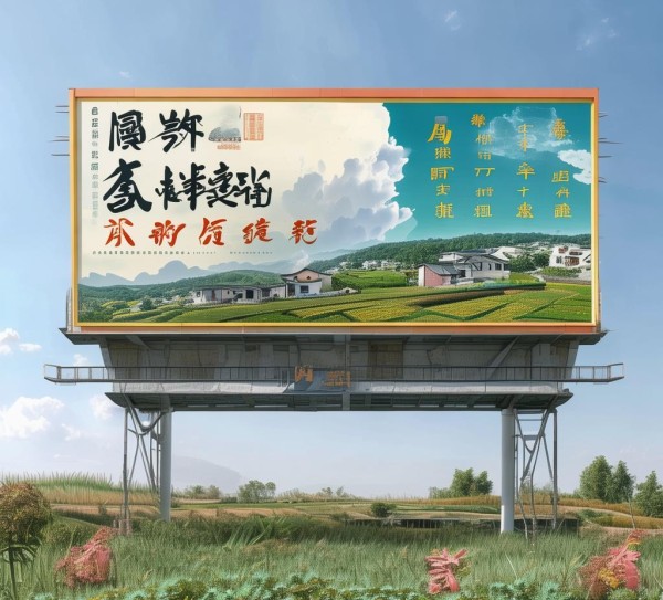 振兴乡村新规划广告牌设计思维,助力乡村振兴的创新解决方案
