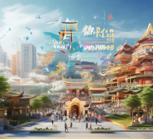 文华社区广告设计图，创意与实践