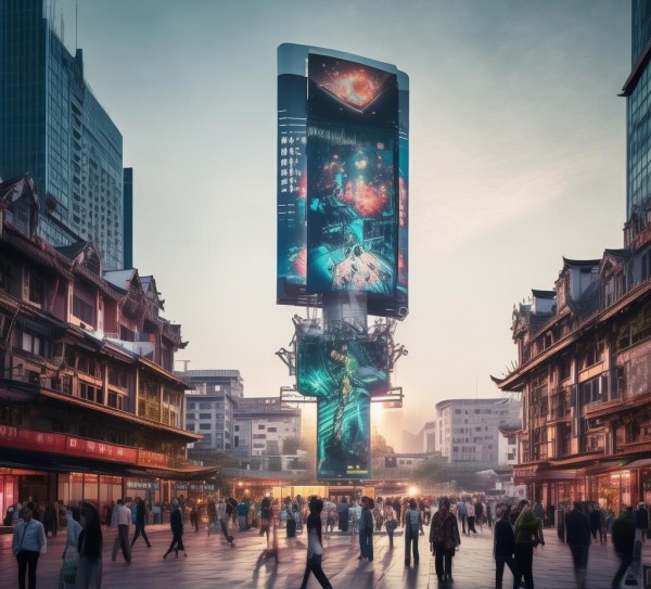 湘潭广场，广告牌发展的新机遇