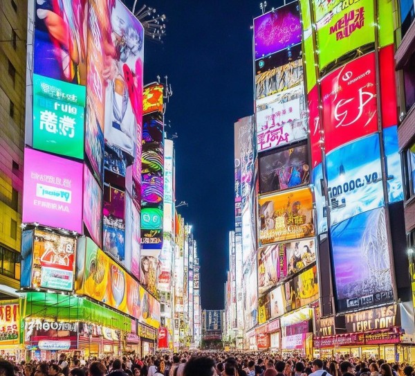 商业街的户外广告，一场热闹的视觉盛宴