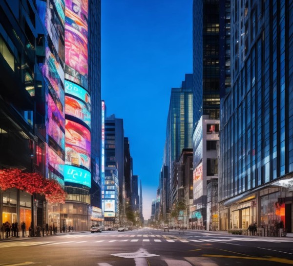智慧城市,城市广告夜景的智慧照明规划——提升视觉效果和用户体验