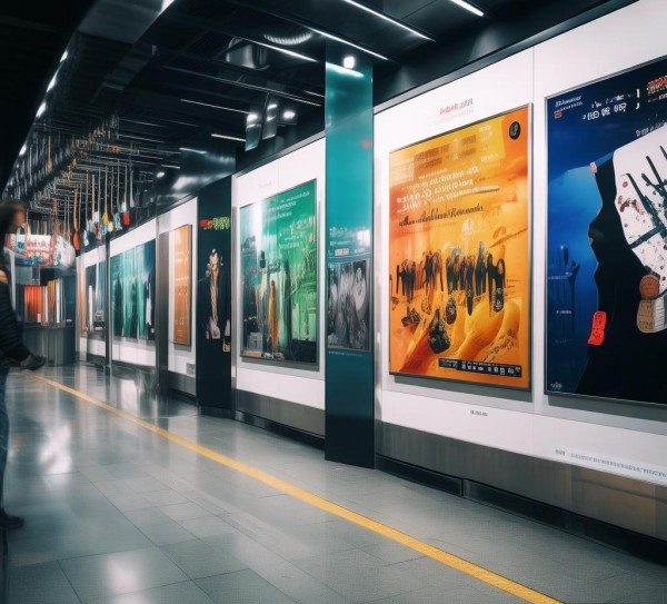 地铁广告设计图集，现代城市视觉指引与文化表达