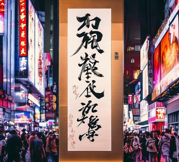 书法艺术与现代广告结合，视觉盛宴