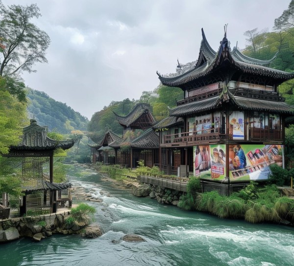 丽水，广告在景区中的重要地位