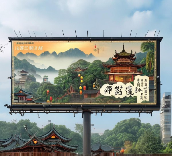 山庄广告牌,文化传承的视觉盛宴