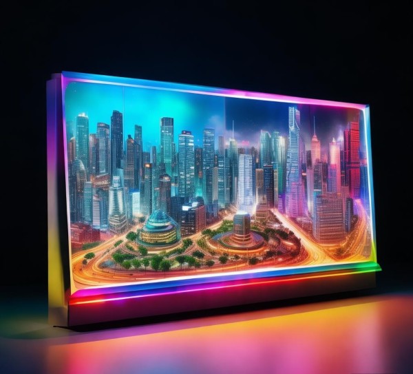 广告灯箱设计图，城市形象的璀璨绽放