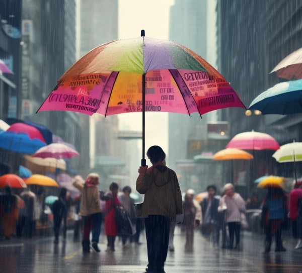 雨伞广告助力城市文明，温暖人心，案例分享