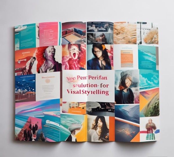 图文广告公司宣传折页，your perfect solution for visual storytelling