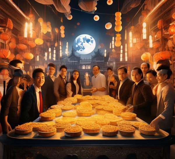 223年中秋手语广告公司庆祝活动