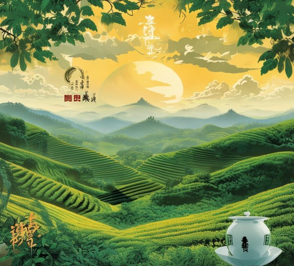 自贡龙井，享受自然之美，传承文化基因—自贡龙井广告设计规划图