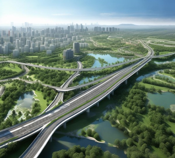 贵港二环路规划图，leftrightarrow between city and nature
