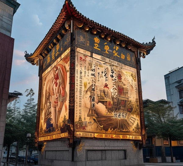 湘潭地标广告牌，诉说着千年湘潭的故事