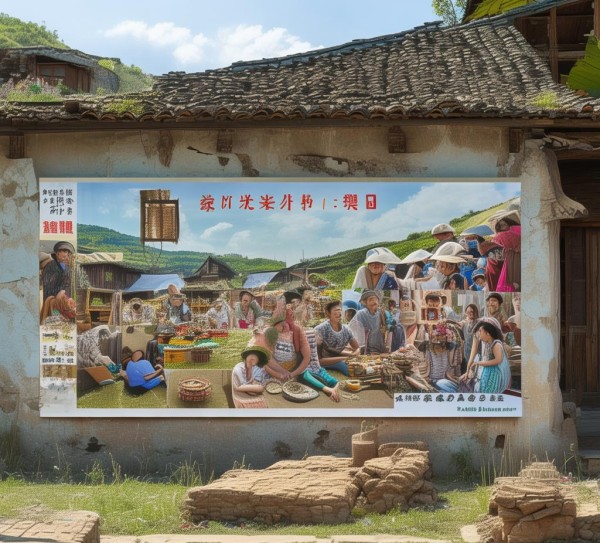 示范村的广告设计与实践，助力文化传承与社会影响