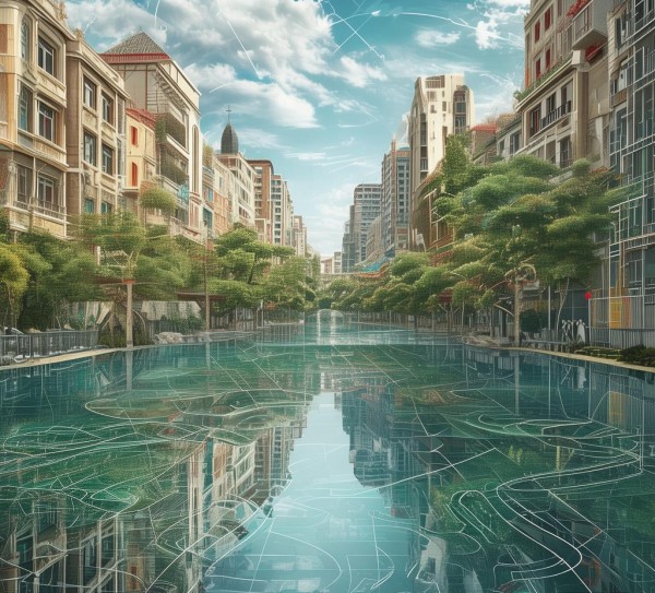 文化与科技的双重价值，土耳其运河规划图广告的艺术魅力