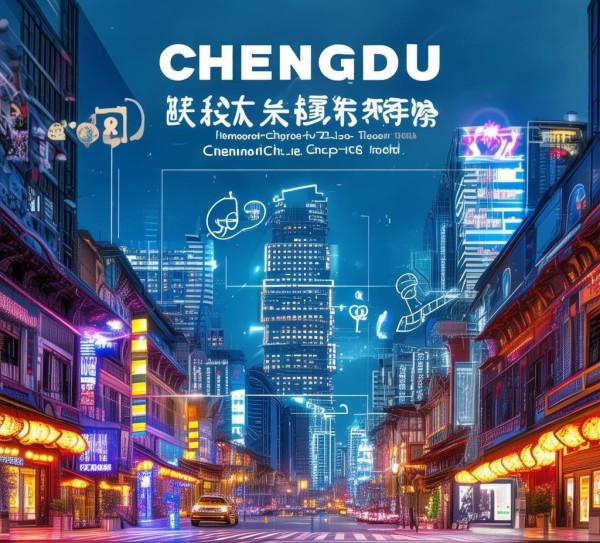 经济与商业广告，成都的经济中心与创新与发展