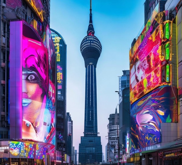 城市地标，广告牌设计中的挑战与机遇