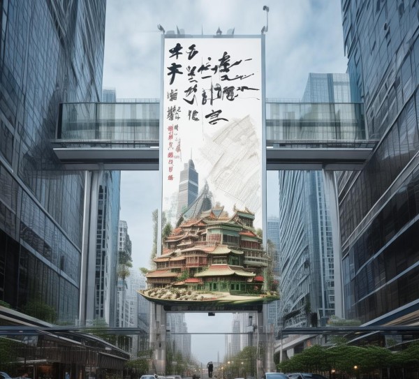 中国城市广告规划，城市文明的象征