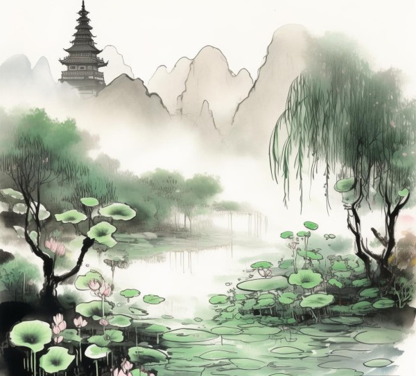 国风传神,经典国风国画