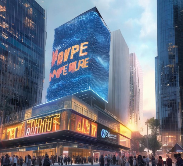 新Hope，新未来，广告公司新店的宣传语
