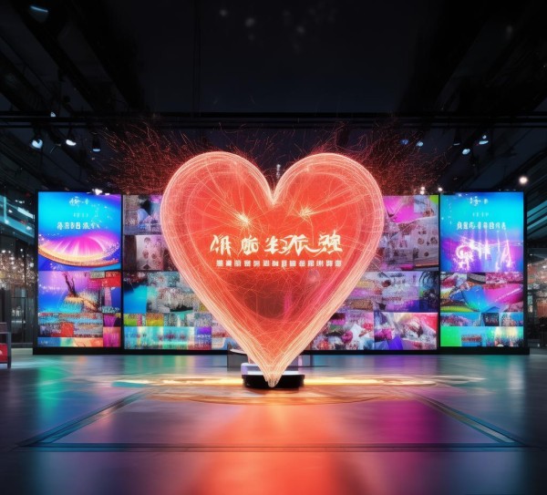 爱心之光，广告公司党建宣传栏的视觉盛宴